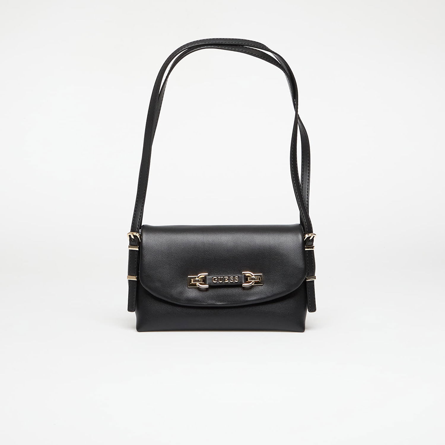 Taška cez rameno GUESS Guess Lefia Flap Shoulder Bag Čierna | HWBG9644190-BLA, 0