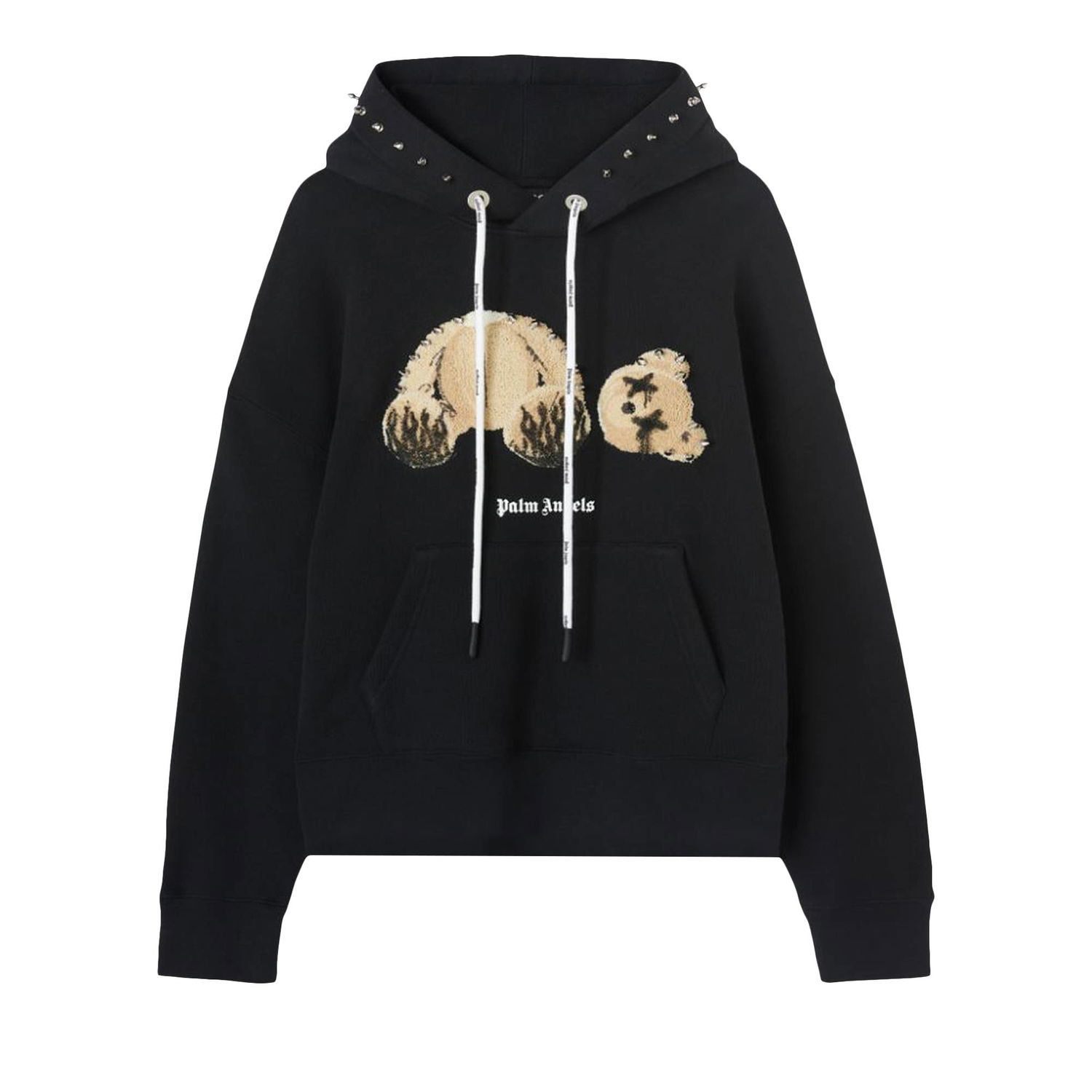 Mikina Palm Angels Punk Kill The Bear Popover Hoody Čierna | PMBB058F22FLE0021060, 1