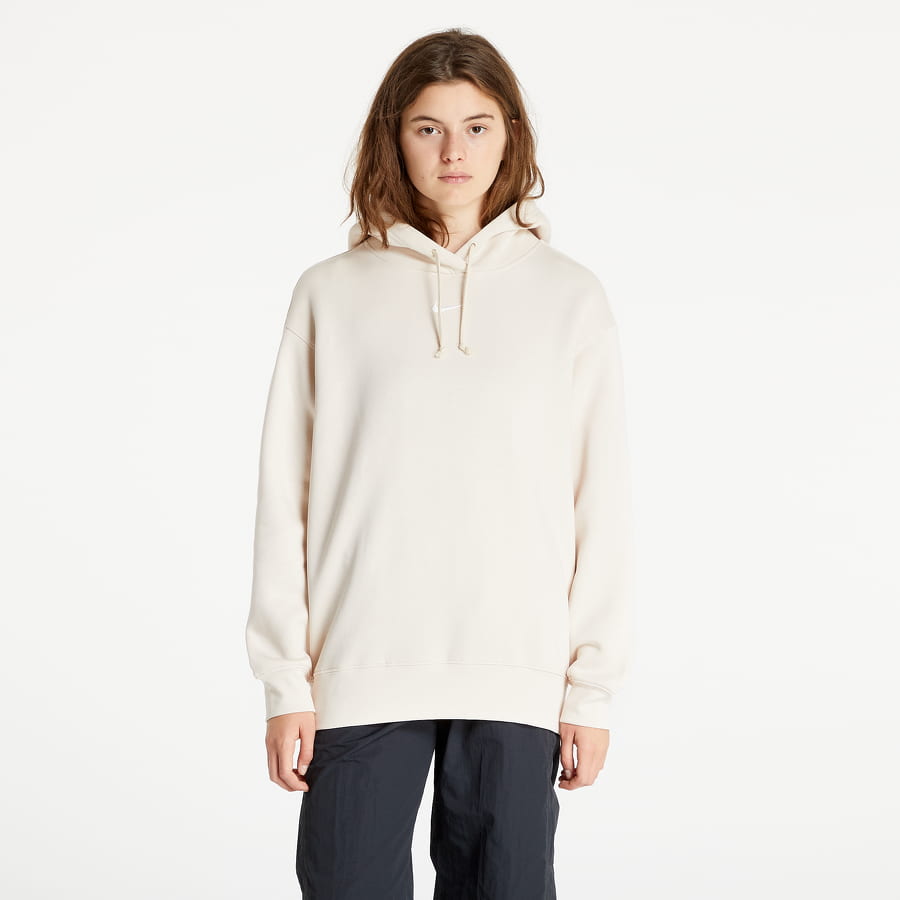 Mikina Nike Essentials Oversized Fleece Hoodie Biela | DJ7668-219, 0
