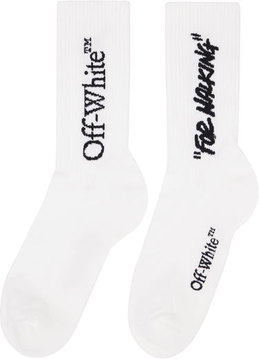 Ponožky Off-White Quote Mid Socks Biela | OMRA085C99KNI0020110, 1