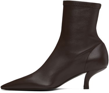 Tenisky a topánky TOTEME 'The Heeled Sock' Kitten Heel Boots Hnedá | 244-WAS0161-LE0089, 2