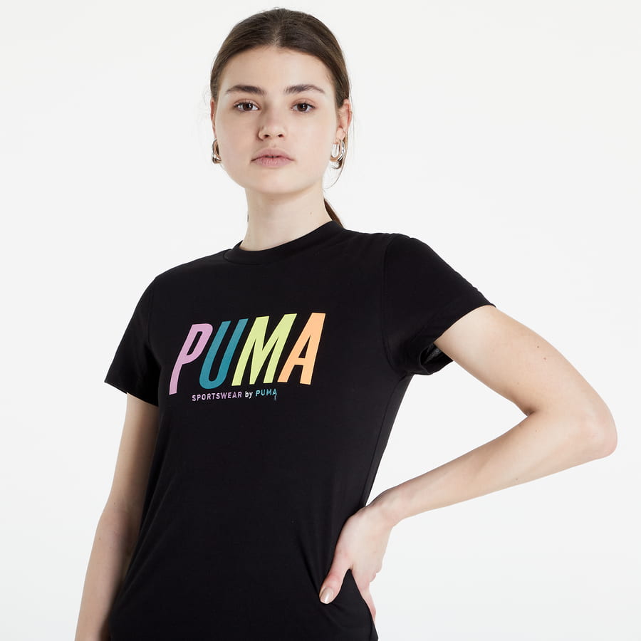 Tričko Puma SWxP Graphic Tee Čierna | 53355901, 1