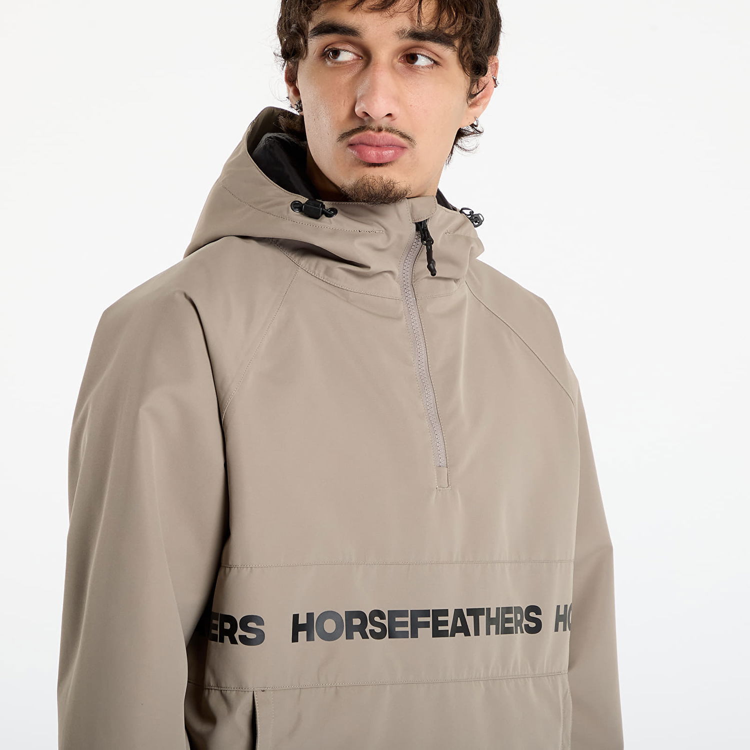 Vetrovka Horsefeathers Gordie Hooded Anorak Jacket Béžová | OM322G, 1
