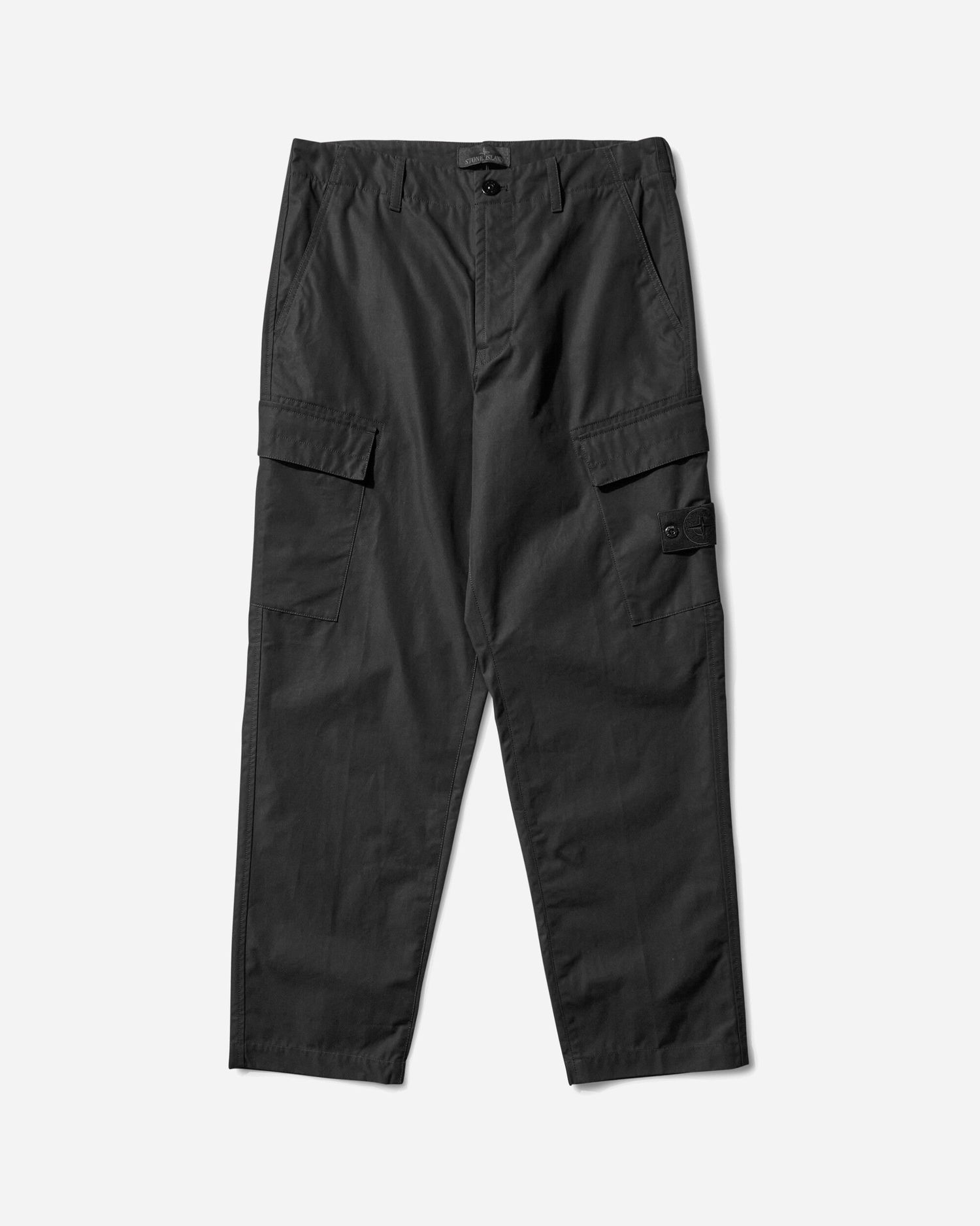 Cargo nohavice Stone Island Ghost Cotton Canvas Cargo Pants Čierna | K2S15-3100019-S00F1 V0029, 1