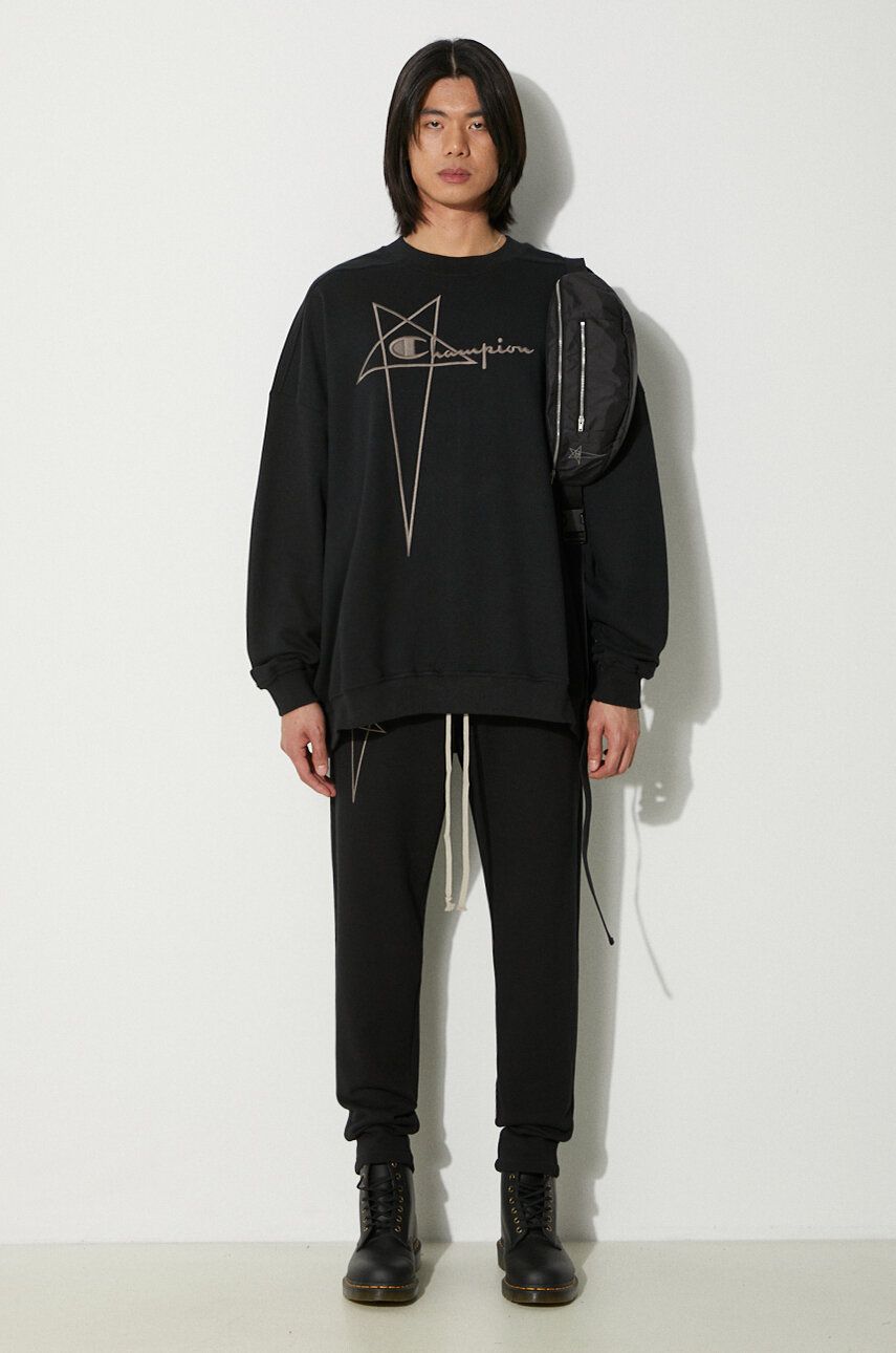 Mikina Rick Owens Rick Owens x Champion Joggers Čierna | CM01D0471, 1