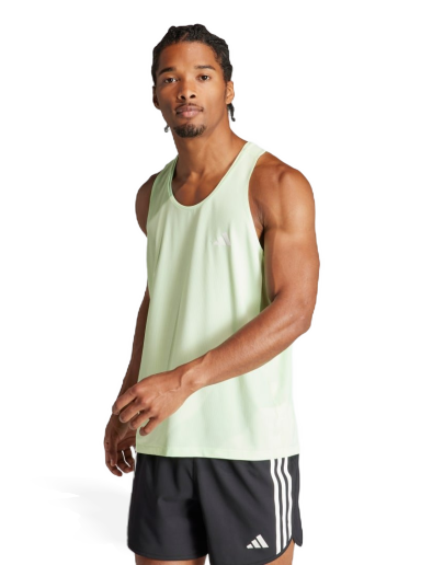 Tielko adidas Performance Own The Run Tank Top Zelené | IN1530