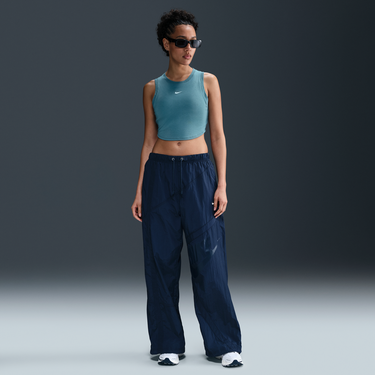 Tielko Nike Sportswear Chill Knit Ribbed Slim Cropped Tank Top Tyrkysová | FB8279-006, 4