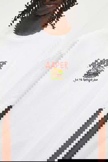 Tričko AAPE by A Bathing Ape AAPE Theme Aaper Print T-Shirt Biela | AAPTEM1612XXO, 3