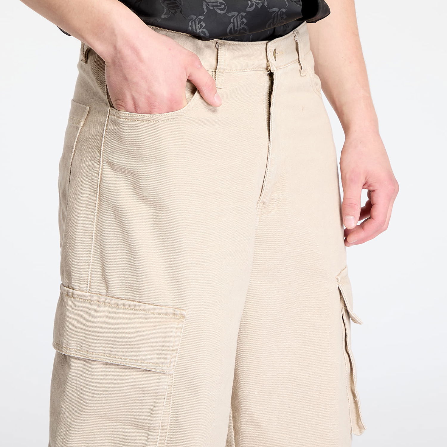 Šortky Karl Kani Karl Kani OG Baggy Twill Shorts Béžová | PD00005501, 1