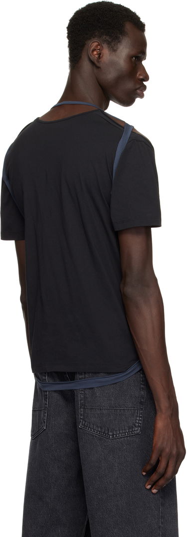 Tielko Eckhaus Latta Eckhaus Latta Navy Hugging T-Shirt Modrá | 1203-EL-PS25-B - BLACKBERRY, 2