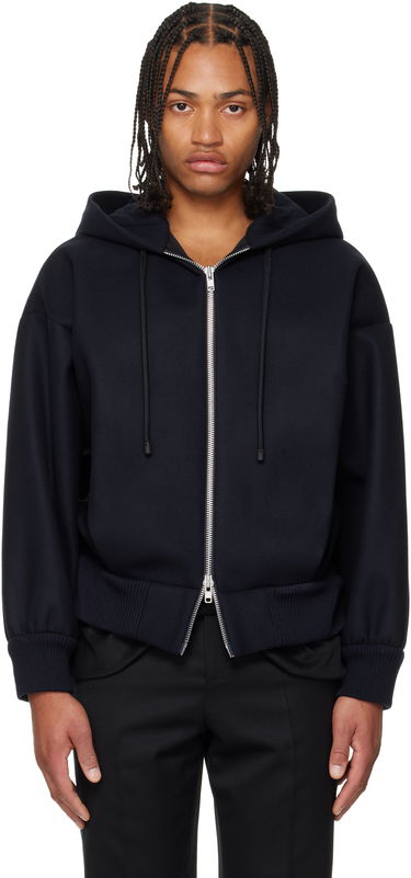 Bomber bunda Simone Rocha Simone Rocha Hooded Zip Bomber Jacket Navy | 6145B 1265, 0
