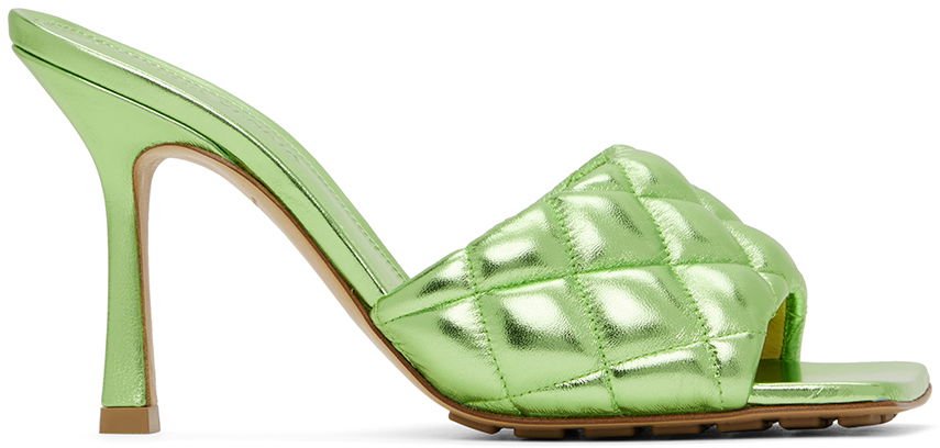 Tenisky a topánky Bottega Veneta Padded Heeled Sandals "Green" Zelené | 592015 V27M0, 0