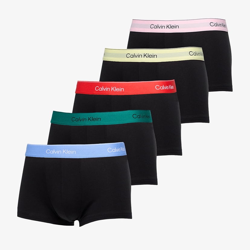 Boxerky CALVIN KLEIN Icon Cotton Stretch Low Rise Trunk 5-Pack Black Čierna | LV00NB4230 VSU