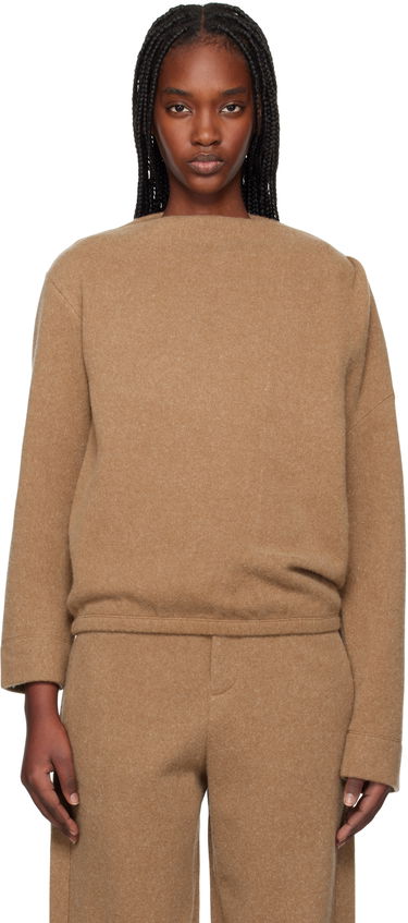 Sveter Max Mara Max Mara Oxa Boat Neck Sweatshirt Hnedá | 2511921048600, 0