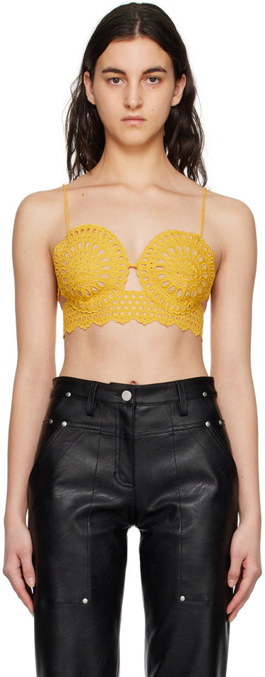 Podprsenka Stella McCartney Stella McCartney Women's Scalloped Camisole Žltá | 6T00593BU304, 0