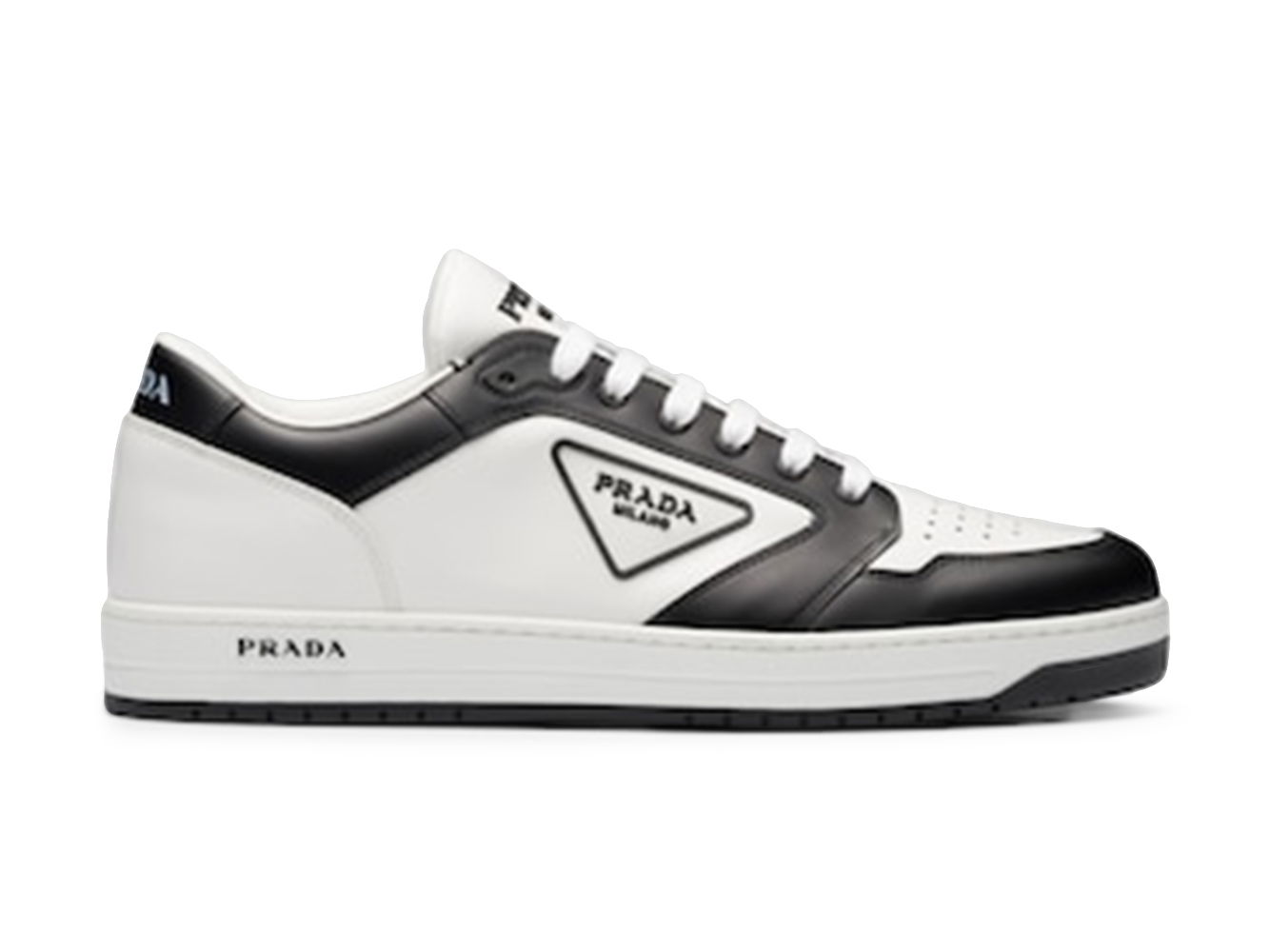 Tenisky a topánky Prada District Leather 'White Black White' Biela | 2EE363_3LJ6_F0964, 0