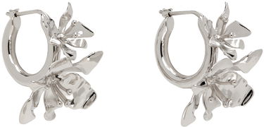 Náušnice Acne Studios Silver Flower Hoop Earrings Metalická | C50444-, 1