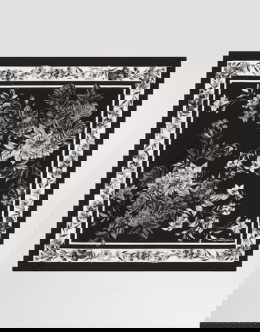 Šál Dolce & Gabbana Flower Bouquet-print Silk Scarf 70x70 Rôznofarebný | GQ348EG0TJCHN5ST, 0