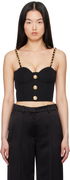 Balmain Bustier Top with Chain Straps
