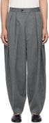 Hed Mayner Pleated Wide-Leg Wool Trousers