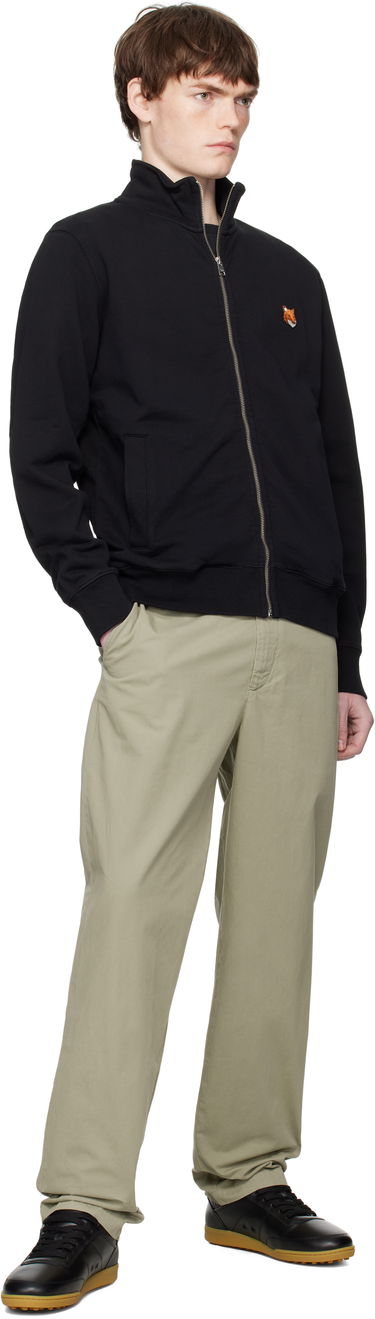 Mikina MAISON KITSUNÉ Fox Head Patch Fullzip Regular Sweatshirt Čierna | PM02134KM0340, 3