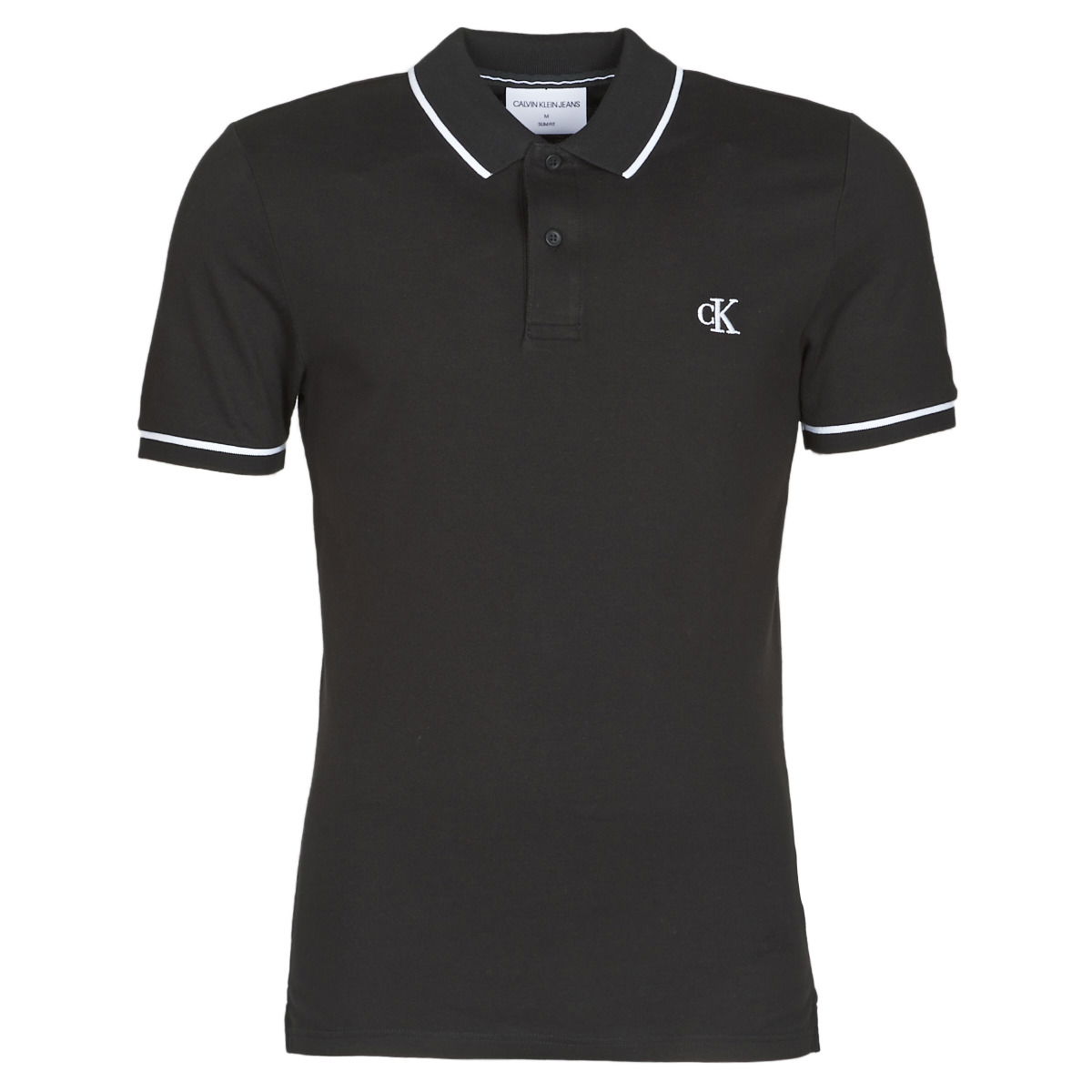 Polo tričko CALVIN KLEIN TIPPING SLIM POLO Čierna | J30J315603-BAE-NOOS, 0