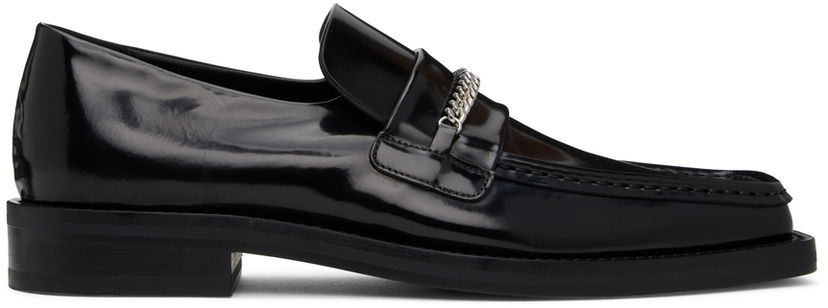 Tenisky a topánky Martine Rose Martine Rose Square Toe Loafers with Chain Čierna | CMR-1026LHM