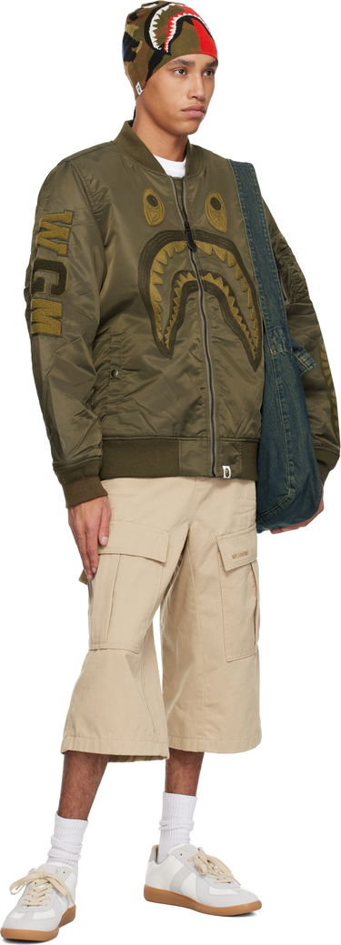 Bomber bunda BAPE BAPE Shark MA-1 Bomber Jacket Zelené | 001HJK801006M, 3