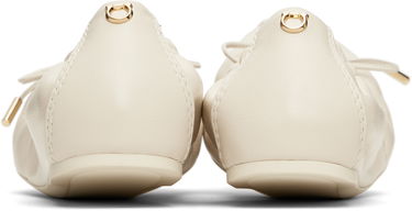 Starostlivosť o obuv FERRAGAMO Salvatore Ferragamo Elasticated Ballerina Flats Béžová | 779657, 1