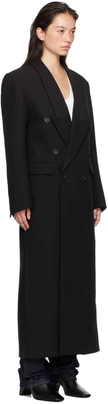 Kabáty Coperni Coperni Long Double-Breasted Coat Čierna | COPM22F3004, 1