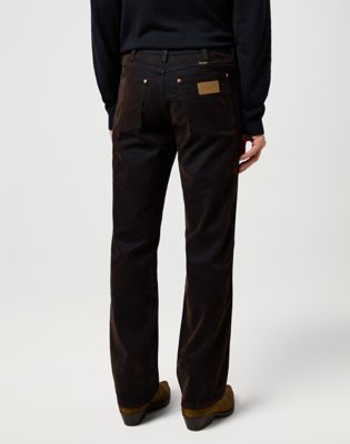 Džínsy Wrangler Wrangler Wrancher Bootcut Corduroy Pants 40x34 Hnedá | 112371607:40:34, 1
