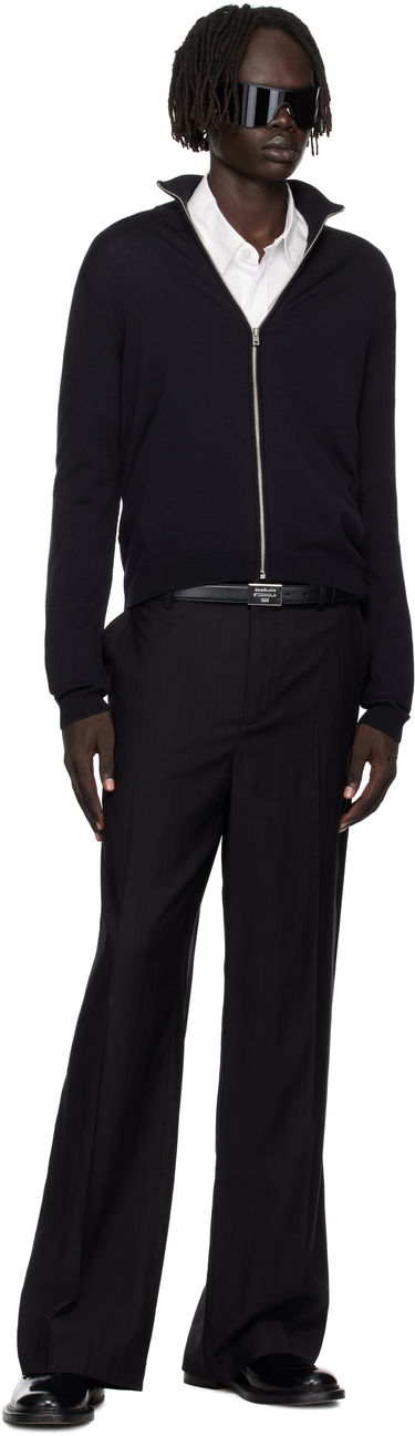 Sveter Acne Studios Zip Up Cardigan Čierna | B60365-, 3