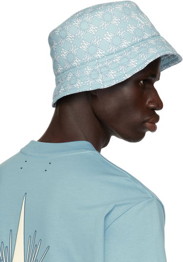 Klobúk AMIRI AMIRI 'MA' Quad Bucket Hat Modrá | AMHABY1010, 2