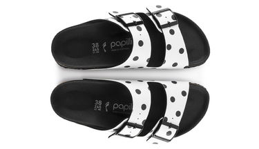 Tenisky a topánky Birkenstock Papillio Arizona Platform BF White Black Dots Narrow Biela | 1015878, 5