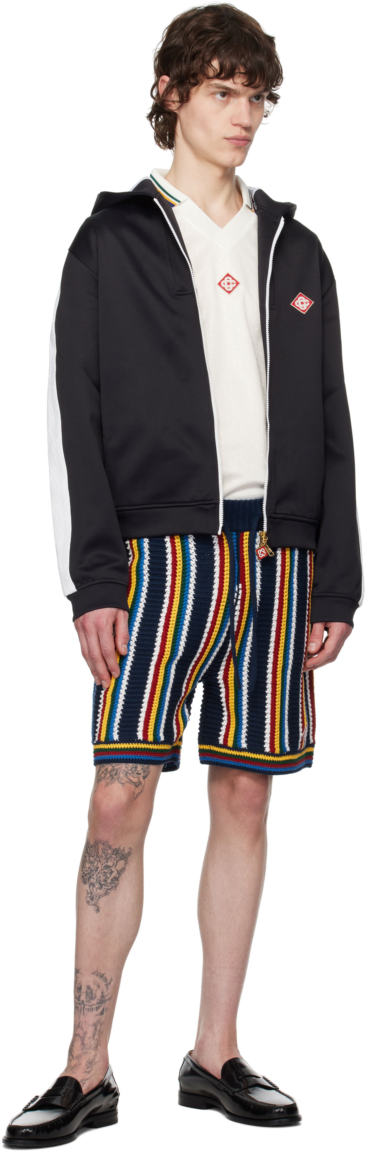 Casablanca Scuba Zip-Up Hoodie
