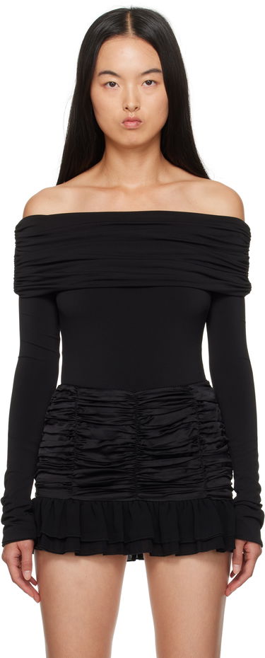 Body GUIZIO Guizio Lola Off-the-Shoulder Bodysuit Čierna | F24D01K012, 0