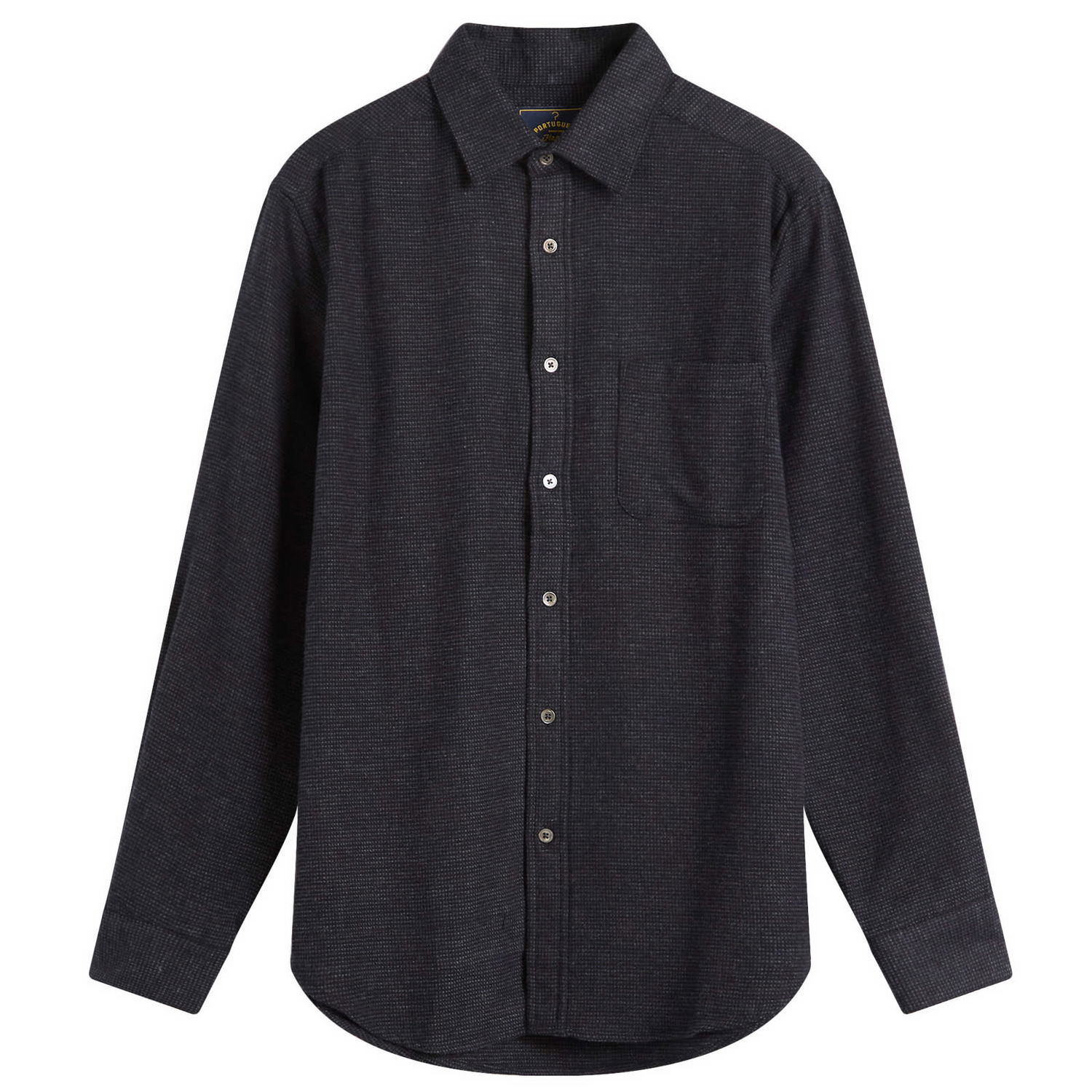 Košeľa Portuguese Flannel Sounds Micro Check Shirt, Size Small Čierna | AW25069-GRY, 1