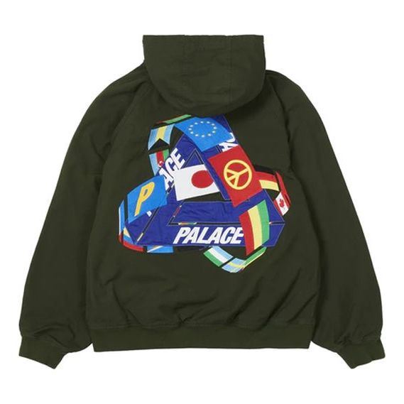 Mikina Palace Palace Triflag Hooded Jacket Zelené | P20JK108, 0