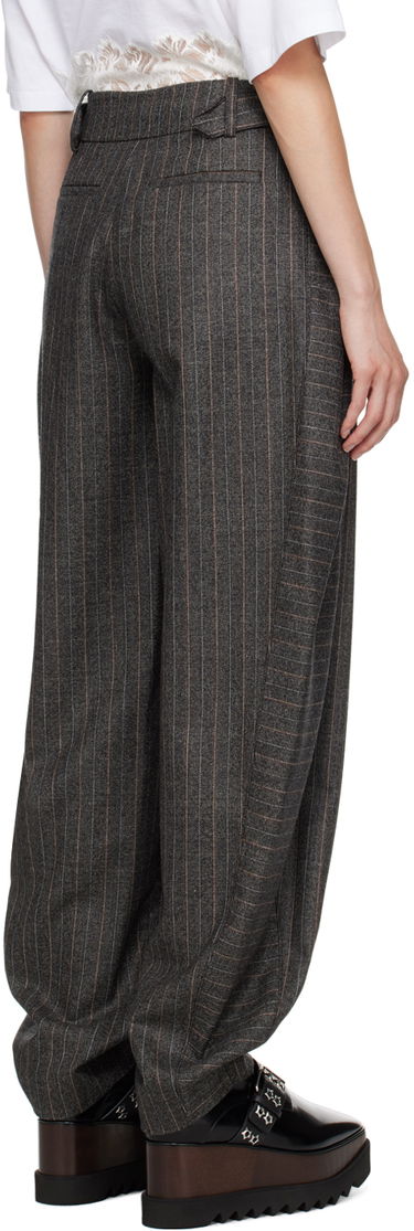 Nohavice Stella McCartney Stella McCartney Pinstripe Balloon Trousers Šedá | 6401383CR751, 2