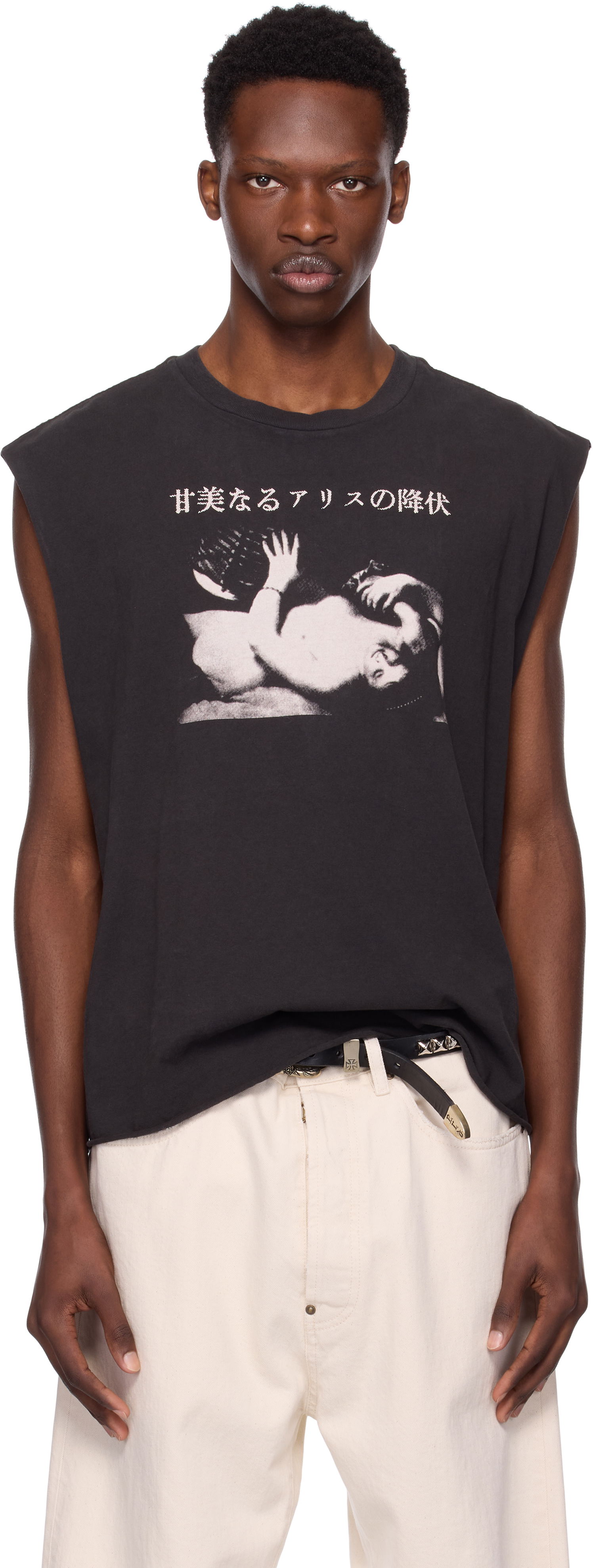 Tričko Enfants Riches Déprimés Enfants Riches Déprimés 'Sweet Surrender Of Alice' Graphic Cut Off T-Shirt Čierna | 010-834, 0