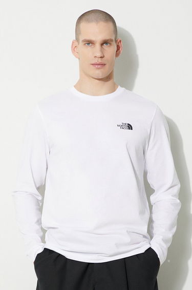 Tričko The North Face Simple Dome Long Sleeve T-Shirt Biela | NF0A87QNFN41, 0