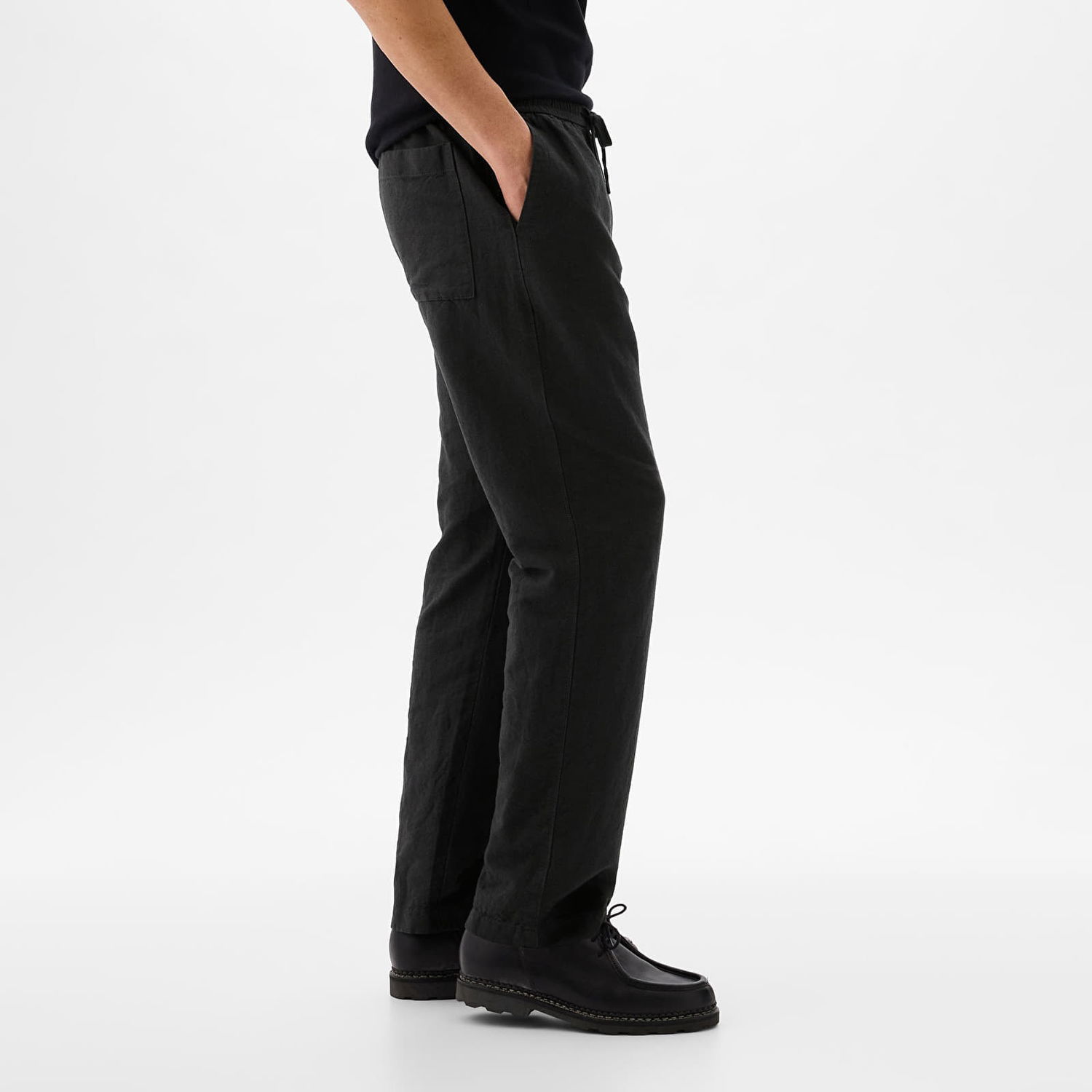 Nohavice GAP Linen Pull On Pants Moonless Night Navy | 870590-02, 1