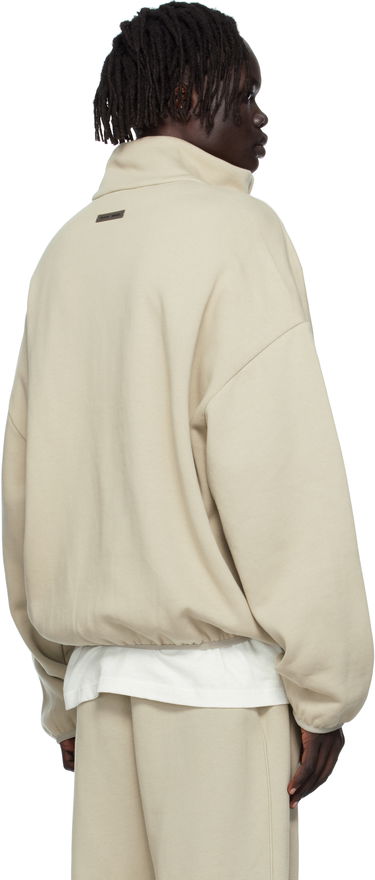 Bunda Fear of God Fear of God ESSENTIALS Modern Fit Fleece Track Jacket Béžová | 202SP256896F, 2