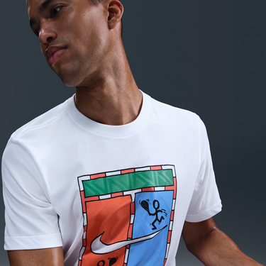 Tričko Nike NikeCourt Dri-FIT Tennis T-Shirt Biela | HJ3470-100, 3