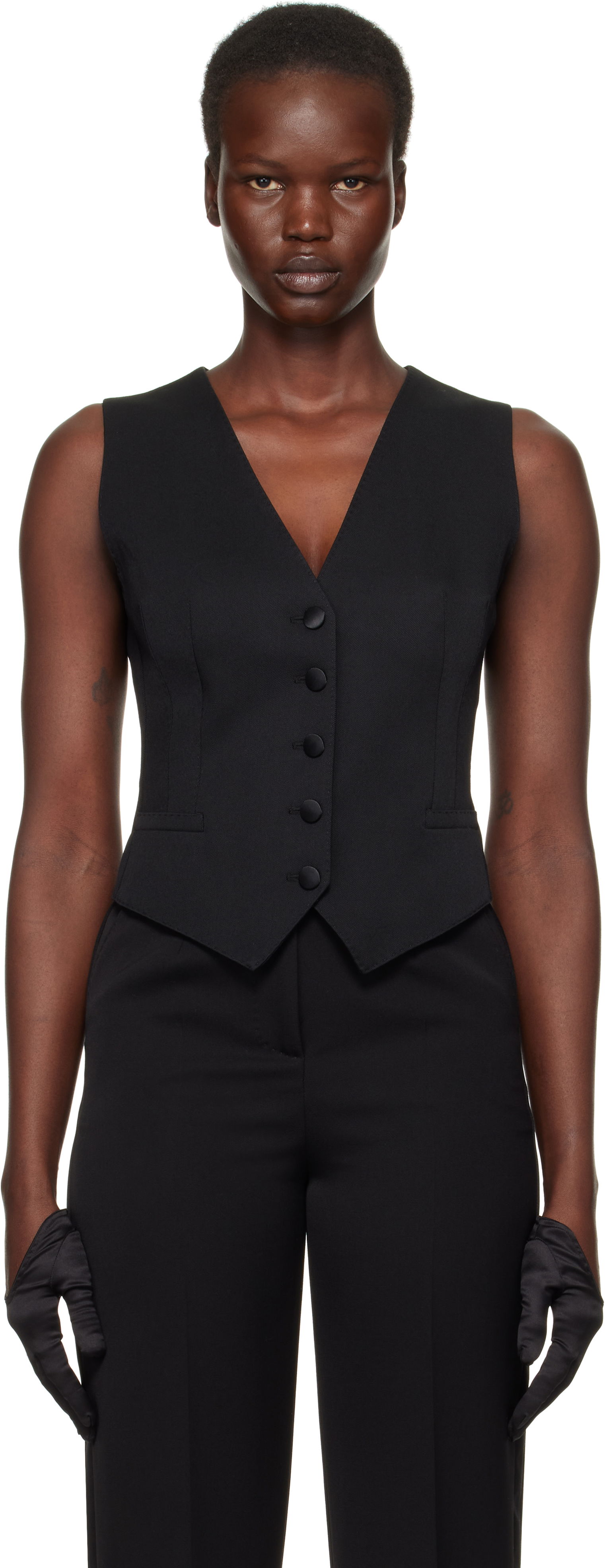 Gabardine Wool Vest