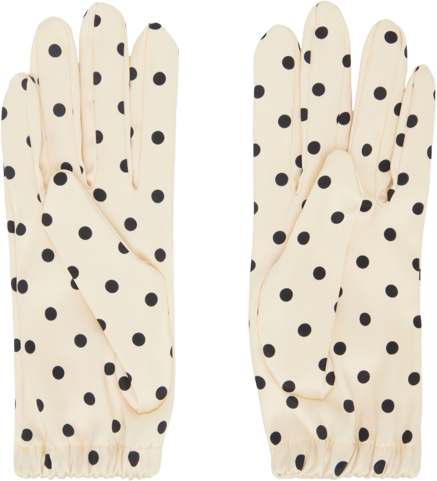 Rukavice Valentino Valentino Garavani VLogo Signature Polka Dot Silk Gloves Béžová | 6W0GD00HAEM, 1