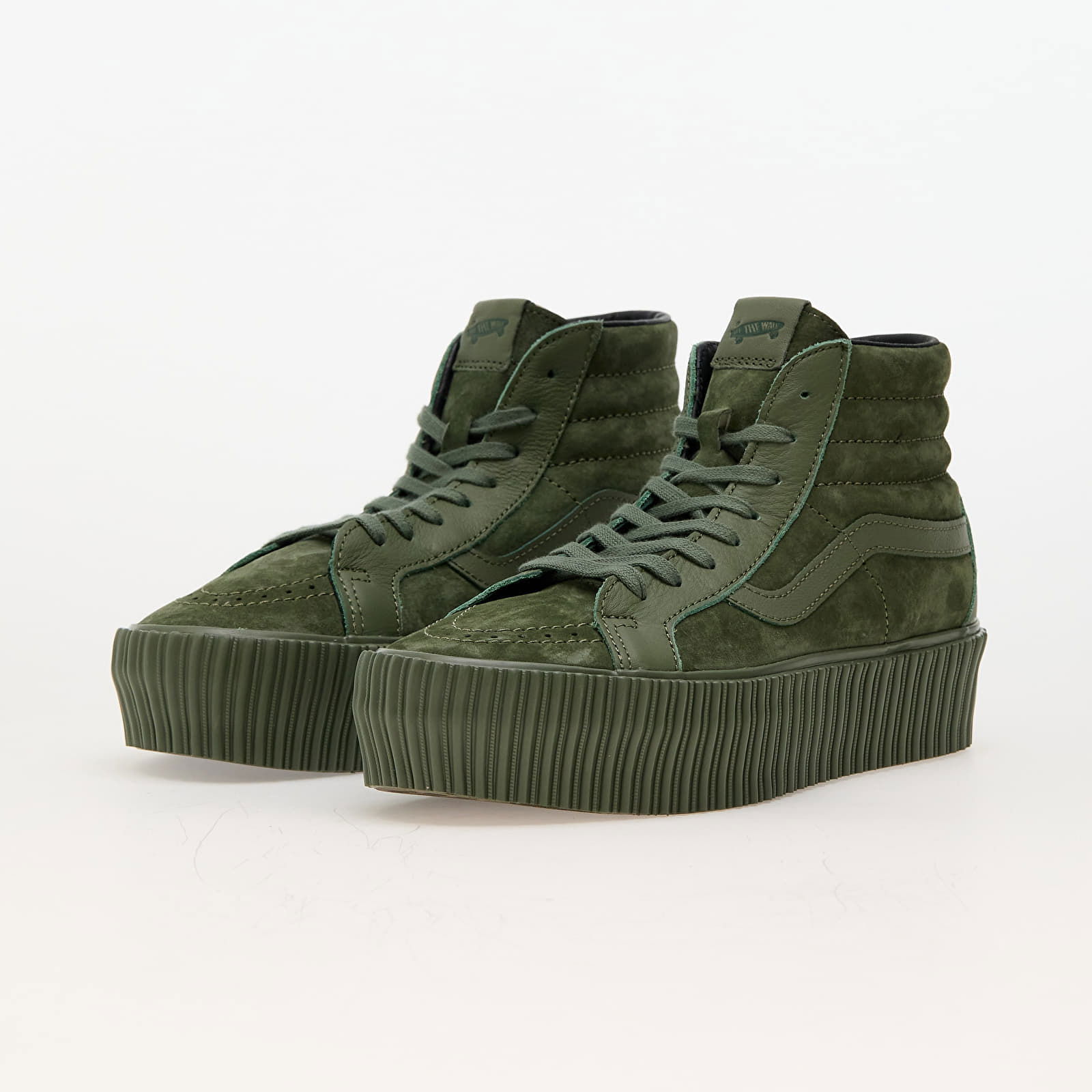 Sk8-Hi Reissue 38 Platform LX Suede/Leather Army