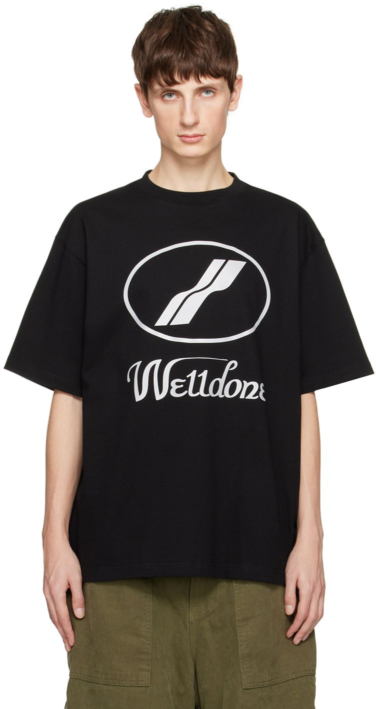 Tričko We11done Printed T-Shirt Čierna | WD-TP5-19-930-BK, 0