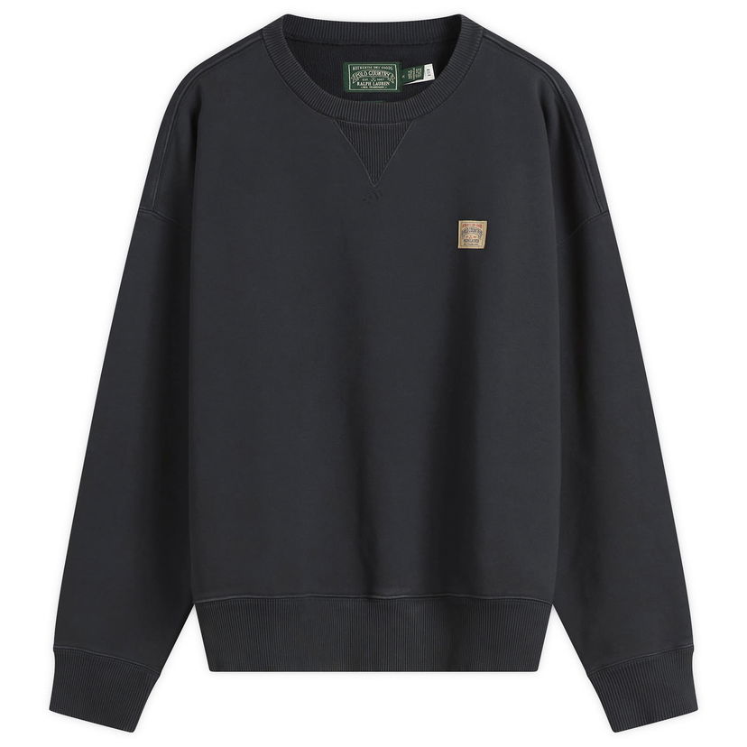 Mikina Polo by Ralph Lauren Polo Country Heavyweight V-Stitch Crewneck Sweatshirt Čierna | 710P05915-BLK