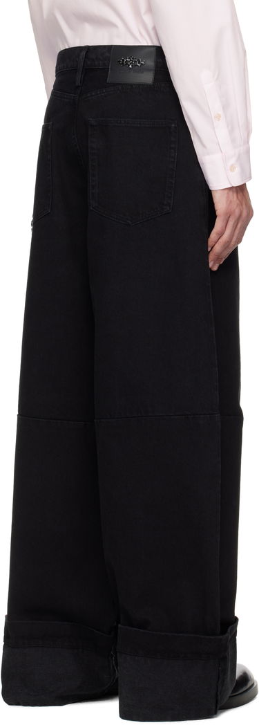 Džínsy Simone Rocha Simone Rocha Embellished Puddle Jeans Čierna | 4131B 1239, 2